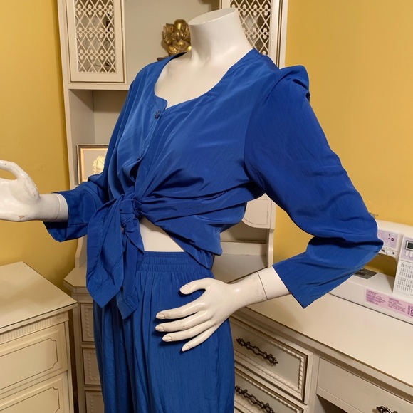 Vintage S.G. Sport cobalt pantsuit. - Picture 4 of 8